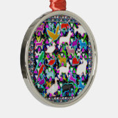 Vogeldieren Gezelschapsdierentuin Kinder Kinderen  Metalen Ornament (Rechts)