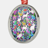 Vogeldieren Gezelschapsdierentuin Kinder Kinderen  Metalen Ornament (Links)