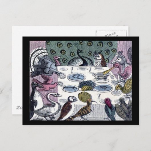 Vogeldiner Briefkaart (Voorkant / Achterkant)