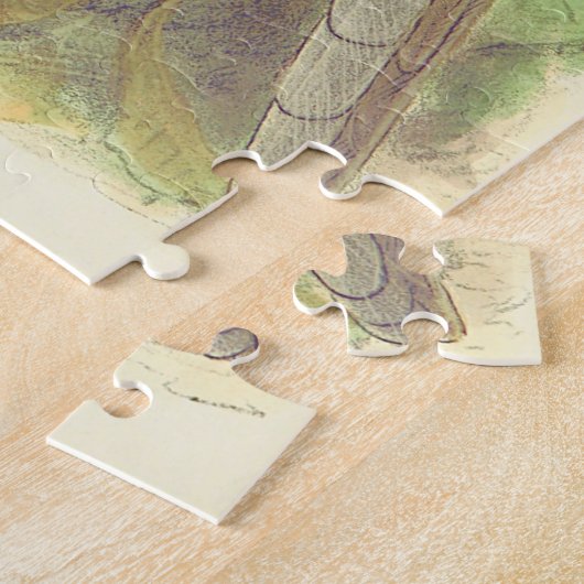 Vogeldrager op een Tak,  puzzel Legpuzzel (Zijkant)