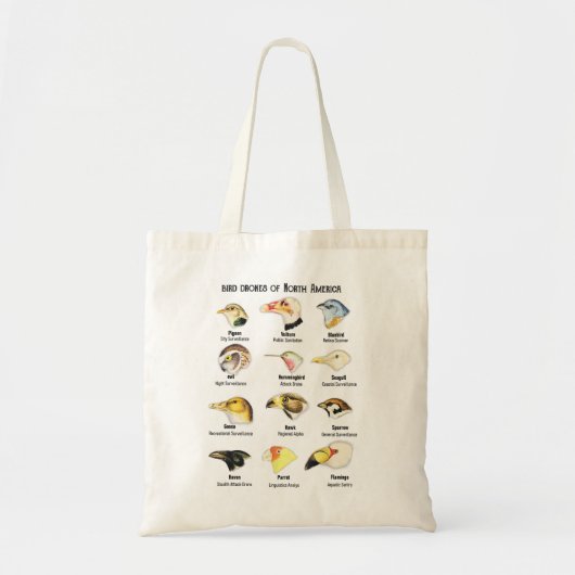 vogeldrones uit Noord-Amerika Cute Bird Lovers Tote Bag (Voorkant)