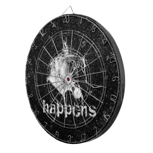 Vogeldruppel Funny en Koel Dartbord (Voorkant Rechts)