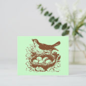  vogeleieren en nesteieren briefkaart (Staand voorkant)