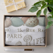 Vogeleieren  Franse plaatsnaam Leaf Decoupage Tissuepapier (Geschenk)