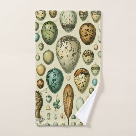  vogeleieren Franse viseieren Bad Handdoek (Handdoek)