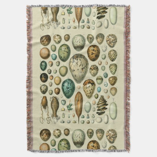  vogeleieren Franse viseieren Deken (Voorkant Verticaal)