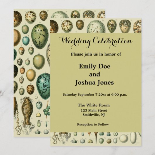 vogeleieren Franse viseieren Kaart (Voorkant / Achterkant)