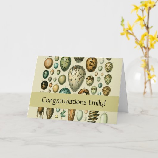  vogeleieren Franse viseieren Kaart (Gele Bloem)