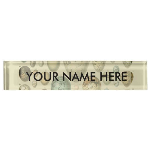 vogeleieren Franse viseieren Naambordje (Voorkant)