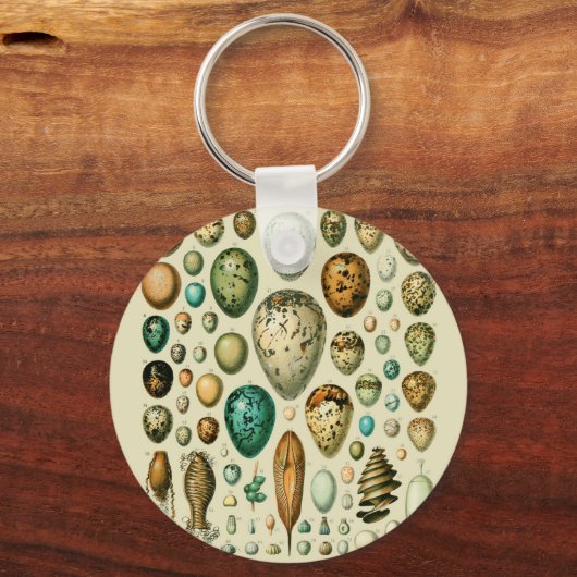 vogeleieren Franse viseieren Sleutelhanger (Voorkant)