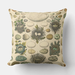  vogeleieren met nestkunst buitenkussen