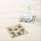  vogeleieren met nestkunst kartonnen onderzetters (Insitu)