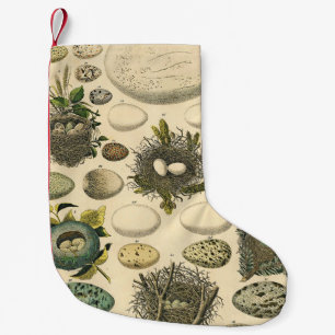  vogeleieren met nestkunst kleine kerstsok