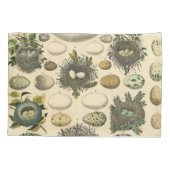 vogeleieren met nestkunst kussensloop (Achterkant)