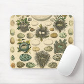  vogeleieren met nestkunst muismat (Met muis)