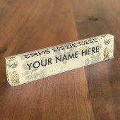  vogeleieren met nestkunst naambordje (Zijkant)