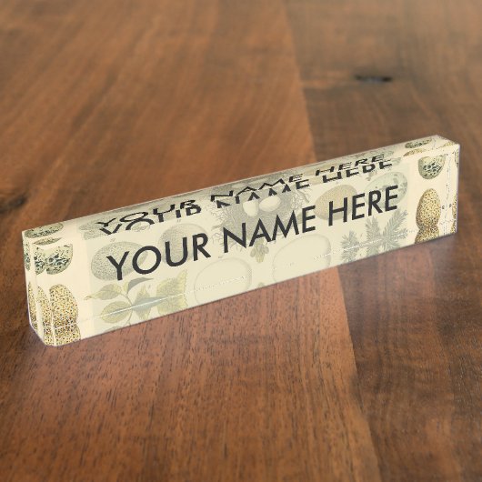  vogeleieren met nestkunst naambordje (Zijkant)