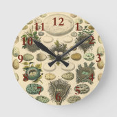 vogeleieren met nestkunst ronde klok (Voorkant)