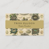  vogeleieren met nestkunst visitekaartje (Voorkant)