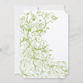 Vogelen en zwemmen op Ice Green Hydrangea Weddensc Kaart (Voorkant)