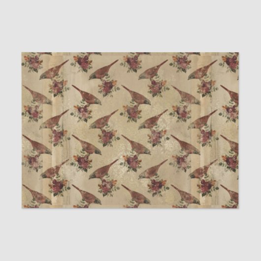  vogelephemera Afneembaar weefselpapier Tissuepapier (Voorkant)