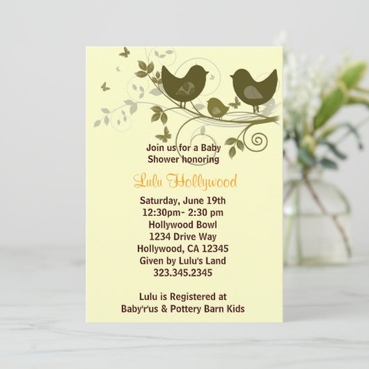 Vogelfamilie Kaart (Staand voorkant)