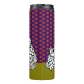 Vogelfamilie & Polka Dots Thermosbeker (Achterkant)