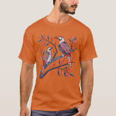 vogelfamilie t-shirt (Voorkant)