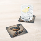 Vogelfauna Flora Vierkant Papier Onderzetter (Insitu)