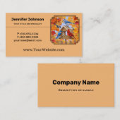 Vogelfeeder Gathering Autumn Visitekaartje (Voorkant / Achterkant)