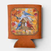 Vogelfeeder Gathering Najaar Sinaasappel Blikjeskoeler (Achterkant)