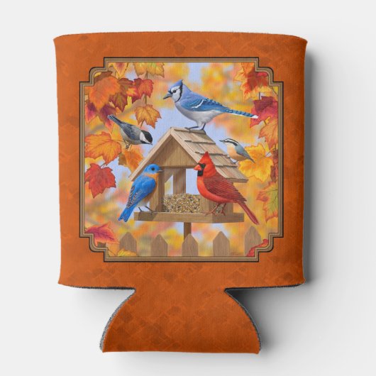 Vogelfeeder Gathering Najaar Sinaasappel Blikjeskoeler (Achterkant)