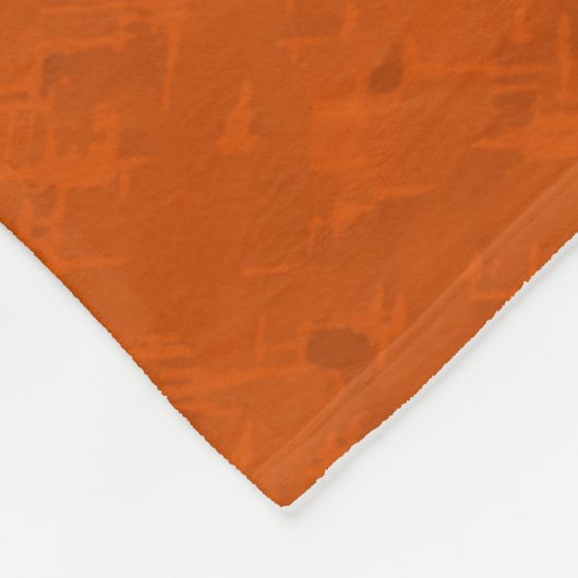 Vogelfeeder Gathering Najaar Sinaasappel Fleece Deken (Hoek)