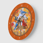 Vogelfeeder Gathering Najaar Sinaasappel Grote Klok (Hoek)