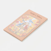 Vogelfeeder Gathering Najaar Sinaasappel Post-it® Notes (Schuin)