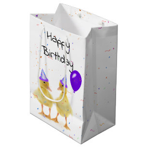 Vogelfeest Eenden met ballon Medium Cadeauzakje