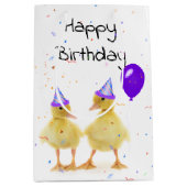 Vogelfeest Eenden met ballon Medium Cadeauzakje (Voorkant)