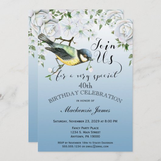 Vogelfeest op de Natuur Kaart (Voorkant / Achterkant)