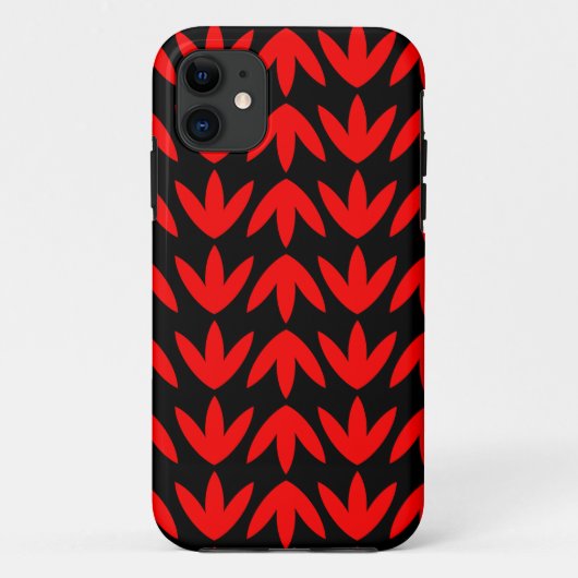 Vogelfeet - rood en zwart.pdf Case-Mate iPhone case (Achterkant)