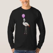 Vogelflamingo Birder Animal Birthday T-shirt (Voorkant)