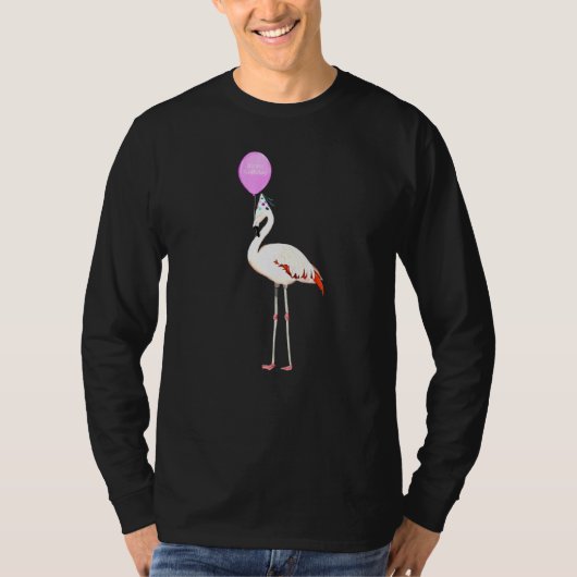 Vogelflamingo Birder Animal Birthday T-shirt (Voorkant)