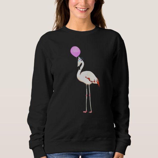 Vogelflamingo Birder Animal Birthday Trui (Voorkant)