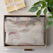Vogelflamingo ephemera decoupage tissuepapier (Geschenk)
