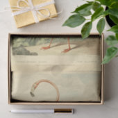 Vogelflamingo ephemera decoupage tissuepapier (Geschenk)