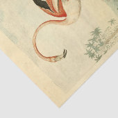 Vogelflamingo ephemera decoupage tissuepapier (Detail)
