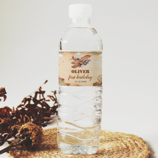 vogelflesetiket op waterflesetiket waterfles etiket