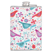 Vogelflora Waterverf Heupfles (Achterkant)