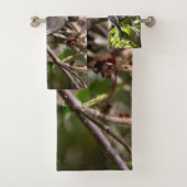 Vogelfotografie, Bohemian Waxwing Bad Handdoek (Insitu)