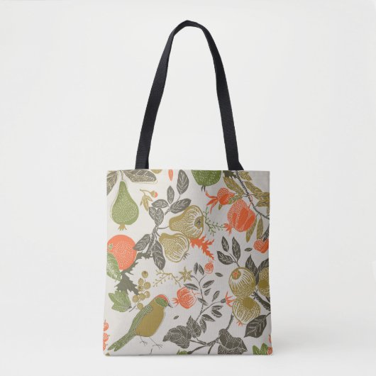 Vogelfruittuin: naadloos tote bag (Voorkant)