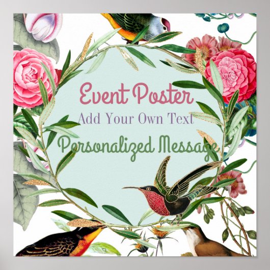 Vogelgebeurtenis Poster (Voorkant)